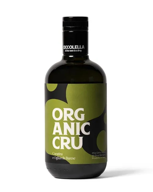 Organic Cru – Ekologiškas ypač tyras alyvuogių aliejus (Coratina & Ogliarola Barese) 250 ml