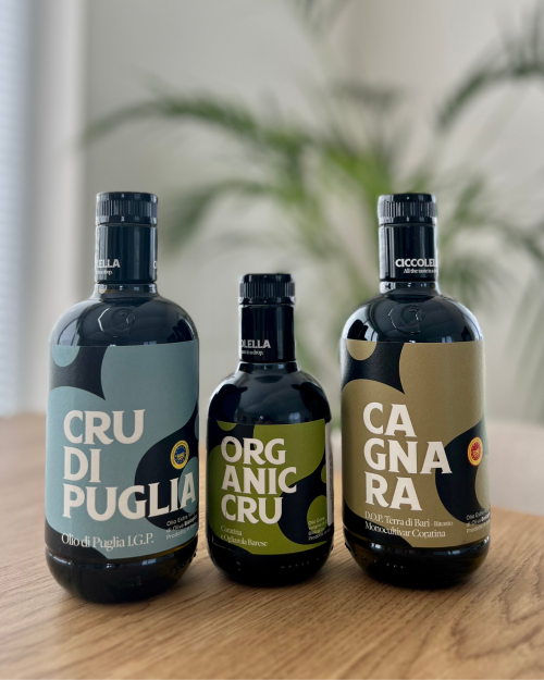 Organic Cru – Ekologiškas ypač tyras alyvuogių aliejus (Coratina & Ogliarola Barese) 250 ml