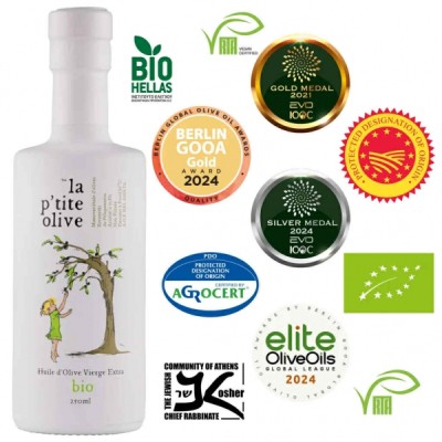 Ekologiškas ypač tyras alyvuogių aliejus 250 ml Kanakis La P'tite