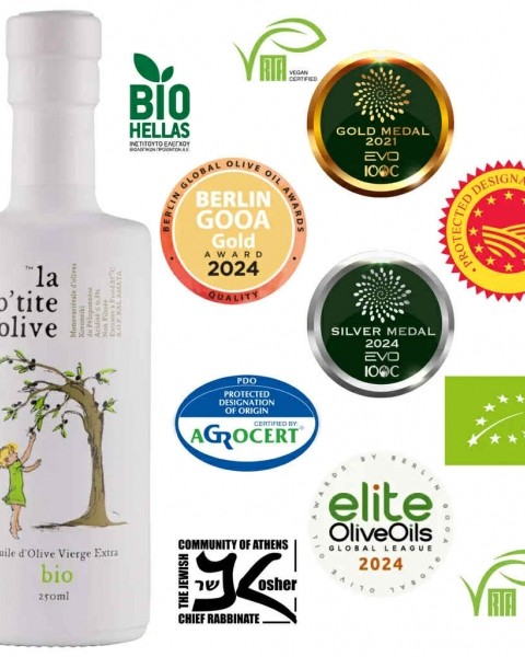 Ekologiškas ypač tyras alyvuogių aliejus 250 ml Kanakis La P'tite